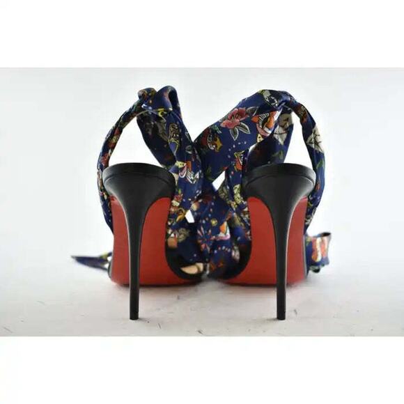 Christian Louboutin Sandale Du Desert Spikes 100 Black Sandal Heel Pump 36.5 - Picture 6 of 9